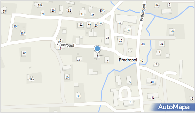 Fredropol, Fredropol, 9, mapa Fredropol