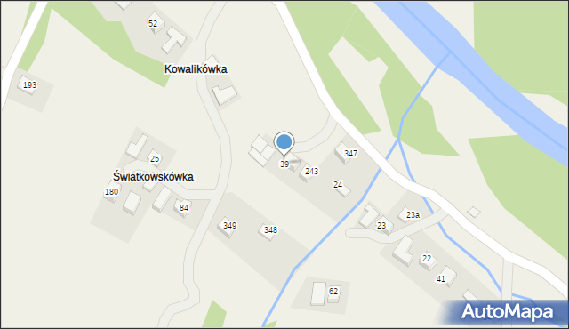 Frycowa, Frycowa, 39, mapa Frycowa