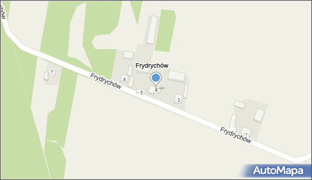 Frydrychów, Frydrychów, 4, mapa Frydrychów