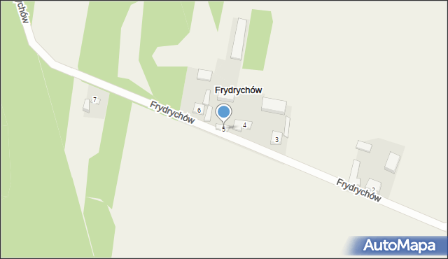 Frydrychów, Frydrychów, 5, mapa Frydrychów