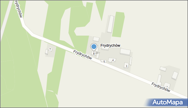 Frydrychów, Frydrychów, 6, mapa Frydrychów