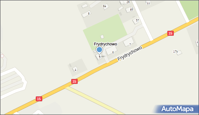 Frydrychowo, Frydrychowo, 5, mapa Frydrychowo