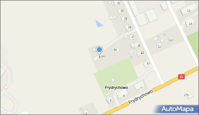 Frydrychowo, Frydrychowo, 8, mapa Frydrychowo