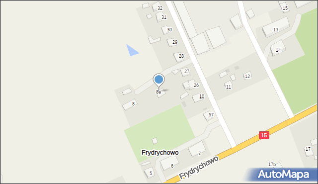 Frydrychowo, Frydrychowo, 8a, mapa Frydrychowo