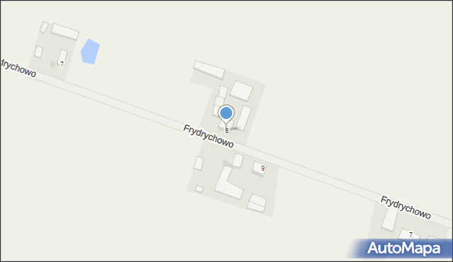 Frydrychowo, Frydrychowo, 8, mapa Frydrychowo