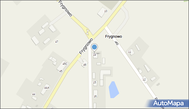 Frygnowo, Frygnowo, 14, mapa Frygnowo