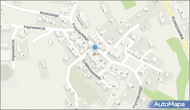 Frysztak, Frysztackiego Mikołaja, 30, mapa Frysztak