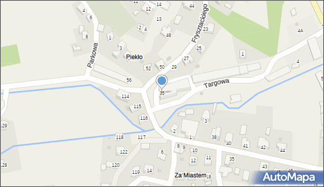 Frysztak, Frysztackiego Mikołaja, 35, mapa Frysztak