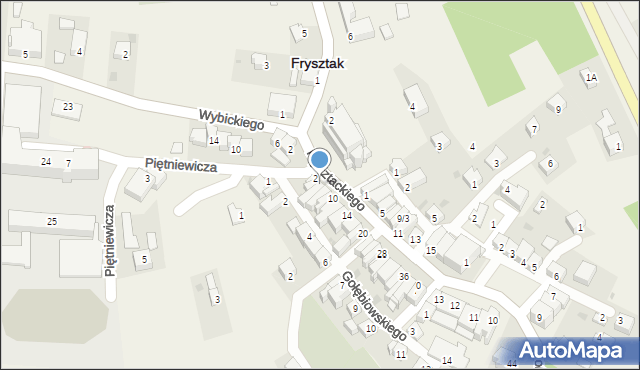 Frysztak, Frysztackiego Mikołaja, 4, mapa Frysztak