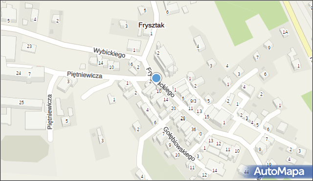 Frysztak, Frysztackiego Mikołaja, 8, mapa Frysztak