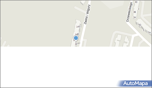 Gdańsk, Franciszka Żwirki i Stanisława Wigury, 14, mapa Gdańska