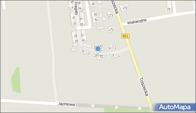 Gliwice, Fregaty, 13, mapa Gliwic