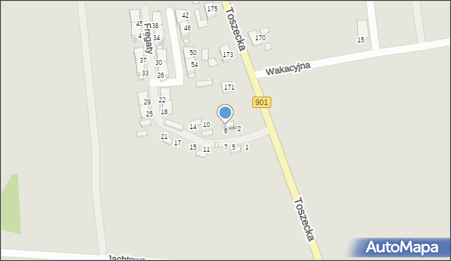 Gliwice, Fregaty, 6, mapa Gliwic