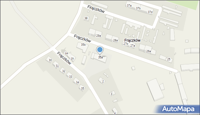 Goszowice, Frączków, 35a, mapa Goszowice