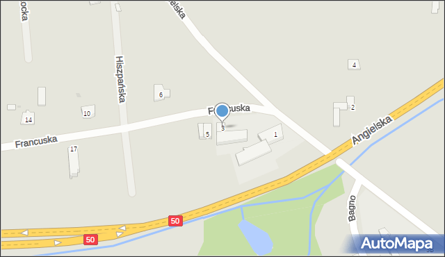 Grójec, Francuska, 3, mapa Grójec