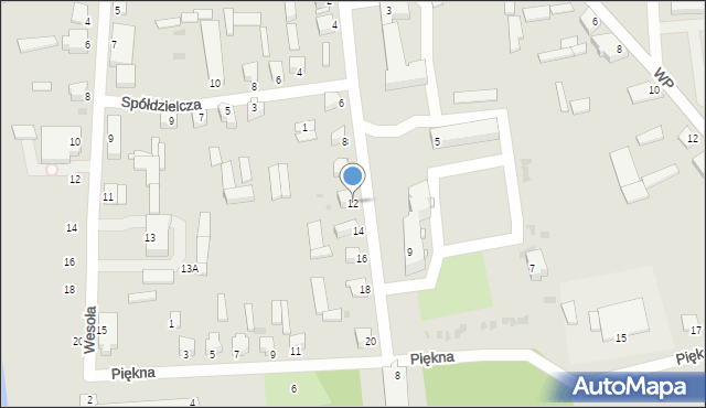 Jedwabne, Franciszka Żwirki i Stanisława Wigury, 12, mapa Jedwabne