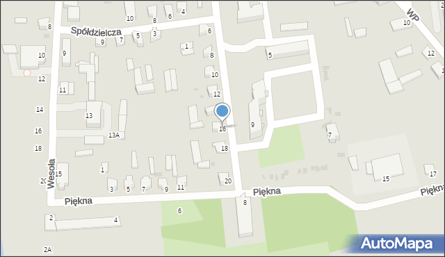 Jedwabne, Franciszka Żwirki i Stanisława Wigury, 16, mapa Jedwabne
