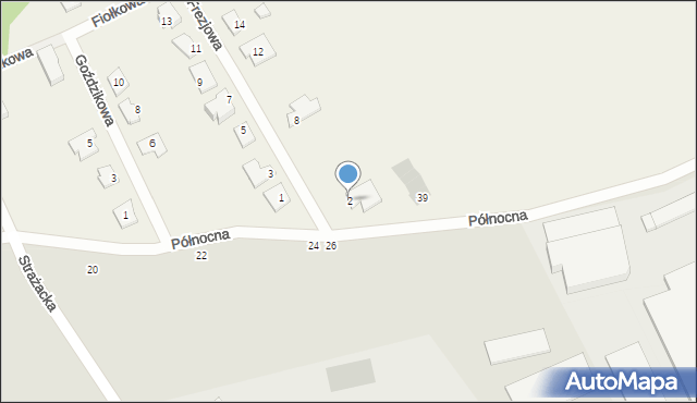 Karbowo, Frezjowa, 2, mapa Karbowo