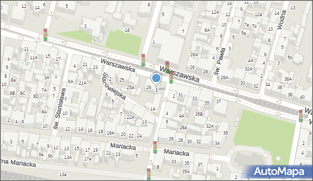 Katowice, Francuska, 1, mapa Katowic