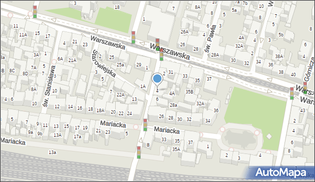 Katowice, Francuska, 4, mapa Katowic