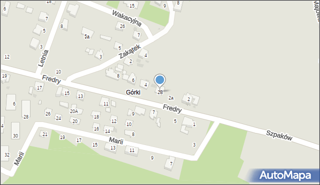 Kędzierzyn-Koźle, Fredry Aleksandra, 2B, mapa Kędzierzyna-Koźle