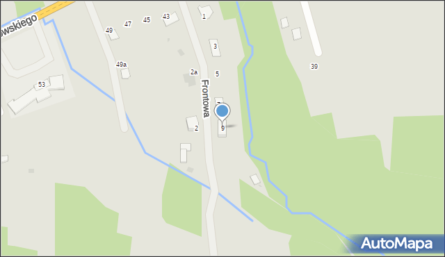 Kołaczyce, Frontowa, 9, mapa Kołaczyce