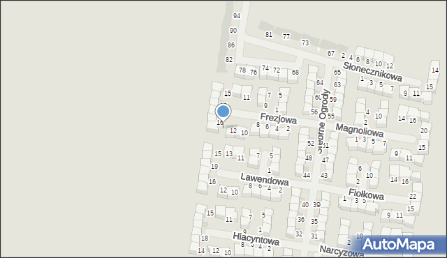 Konstantynów Łódzki, Frezjowa, 14, mapa Konstantynów Łódzki