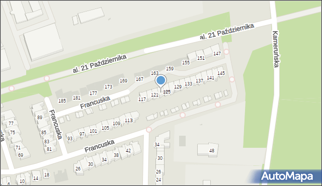 Leszno, Francuska, 123, mapa Leszno