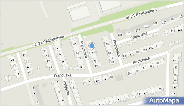 Leszno, Francuska, 75, mapa Leszno