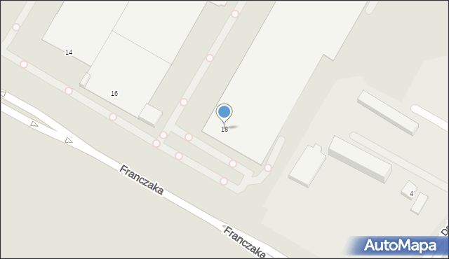 Lublin, Franczaka Józefa, sierż., 18, mapa Lublina