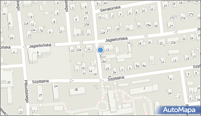 Myślenice, Franciszka Żwirki i Stanisława Wigury, 17a, mapa Myślenice