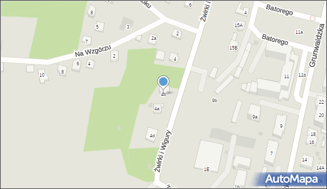 Nowe Miasto Lubawskie, Franciszka Żwirki i Stanisława Wigury, 4b, mapa Nowe Miasto Lubawskie