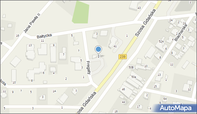 Osielsko, Fregaty, 2, mapa Osielsko