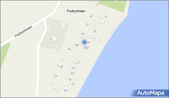 Parchowo, Frydrychowo, 12, mapa Parchowo