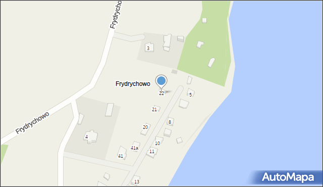 Parchowo, Frydrychowo, 22, mapa Parchowo