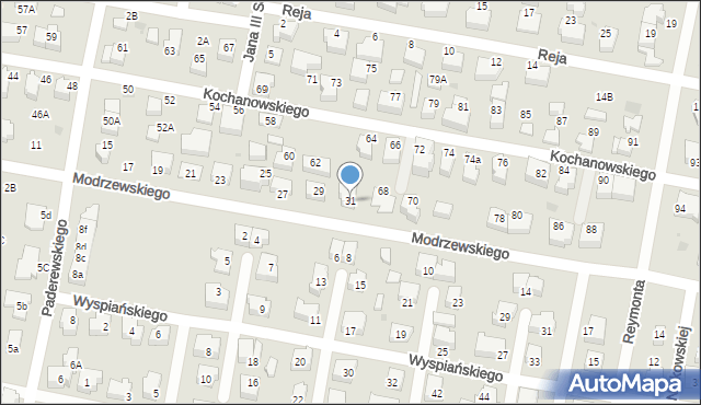 Pruszcz Gdański, Frycza-Modrzewskiego Andrzeja, 31, mapa Pruszcz Gdański
