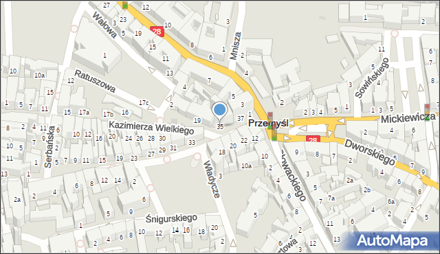 Przemyśl, Franciszkańska, 35, mapa Przemyśla