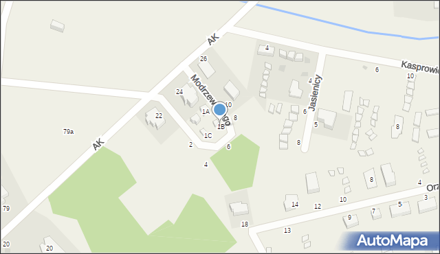 Przewłoka, Frycza-Modrzewskiego Andrzeja, 1B, mapa Przewłoka