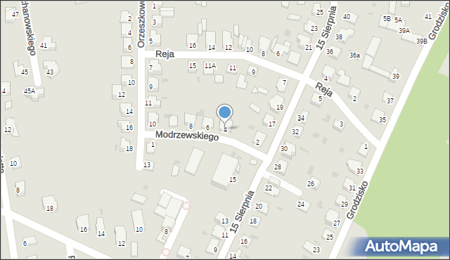 Sandomierz, Frycza-Modrzewskiego Andrzeja, 4, mapa Sandomierza