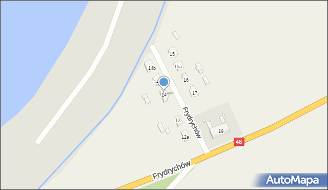 Ścibórz, Frydrychów, 14, mapa Ścibórz
