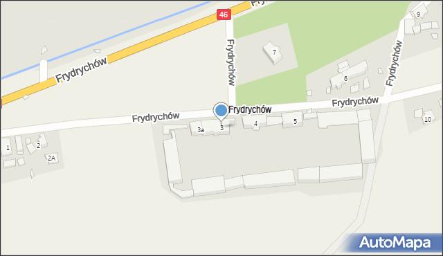 Ścibórz, Frydrychów, 3, mapa Ścibórz