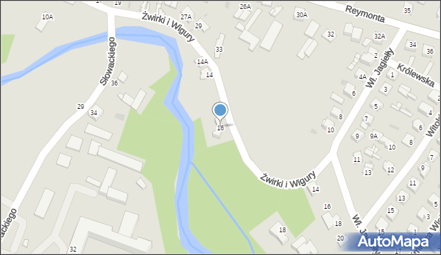 Sierpc, Franciszka Żwirki i Stanisława Wigury, 16, mapa Sierpc