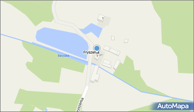Silnica, Fryszerka, 3, mapa Silnica