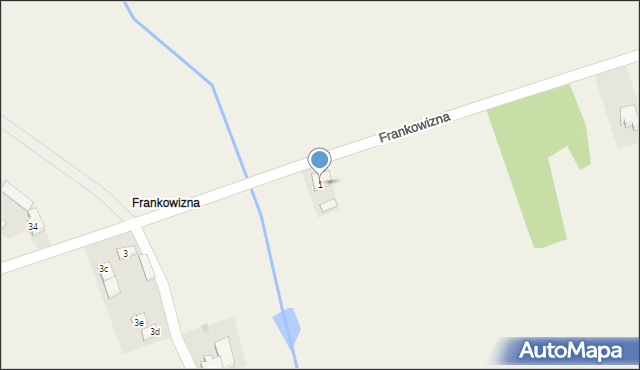 Słoneczna, Frankowizna, 1, mapa Słoneczna