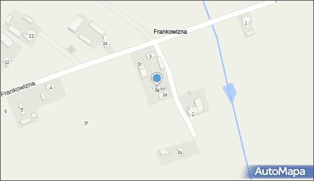 Słoneczna, Frankowizna, 3e, mapa Słoneczna