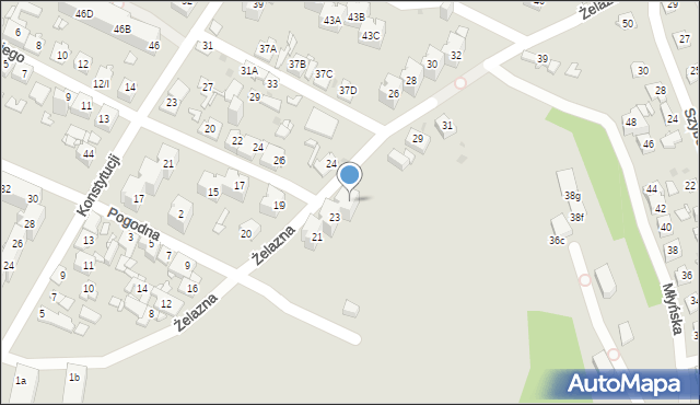 Sosnowiec, Frycza-Modrzewskiego Andrzeja, 25, mapa Sosnowca