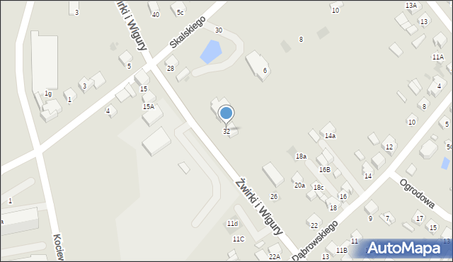 Starogard Gdański, Franciszka Żwirki i Stanisława Wigury, 32, mapa Starogard Gdański
