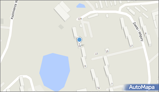 Świecie, Franciszka Żwirki i Stanisława Wigury, 11, mapa Świecie