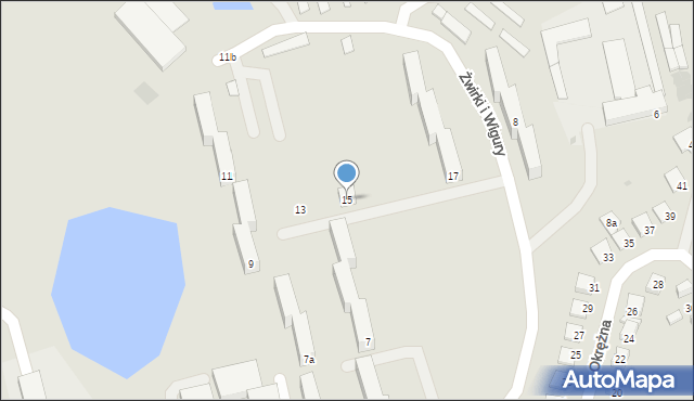 Świecie, Franciszka Żwirki i Stanisława Wigury, 15, mapa Świecie