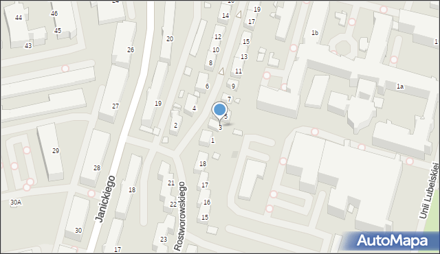 Szczecin, Frycza-Modrzewskiego Andrzeja, 3, mapa Szczecina